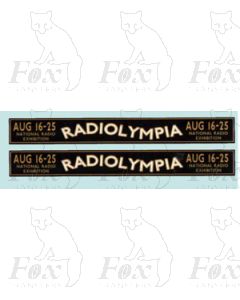 Advertisement 1930s & 1940s - RADIOLYMPIA