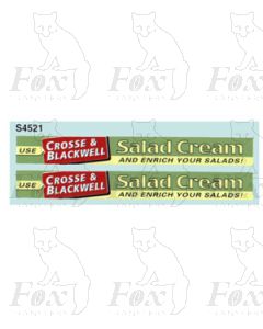 Advertisement 1940s & 1950s - CROSS & BLACKWELL Salad Cream