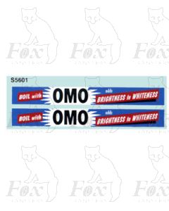 Advertisement 1950s & 1960s - BOIL with OMO adds BRIGHTNE