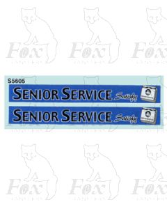 Advertisement 1950s & 1960s - SENIOR SERVICE Satisfy