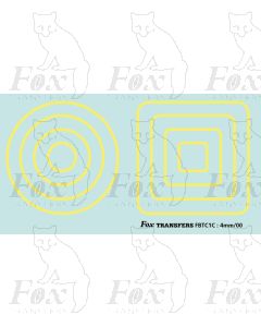 LINING - Corners & circles 1.0mm  Tilling cream