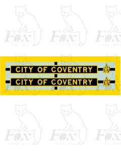 6240 CITY OF COVENTRY (with crests)