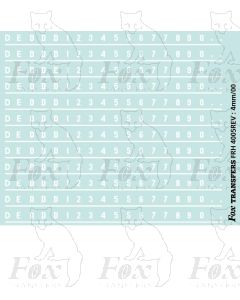 Early Diesel & Electric Livery D/E-Numbering