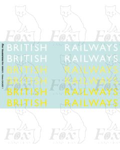 Original LNER style British Railways Lettering (9 inch)