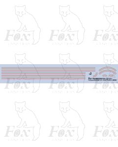 General Mixed Traffic Lining - LNWR & BR Footplate lining (Black Five)