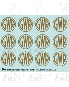 GWR Shirtbutton Loco Motifs