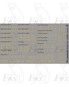 SOUTHERN ELECTRIC - EXPRESS - Fully-made-up Numbersets  and small detailing