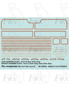 Rebuilt Scot or Patriot Locomotive Lining Set