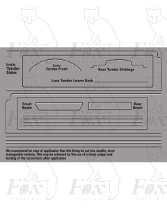 LNER A3 Class Loco white/black lining for tender