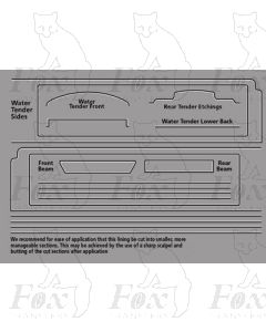 LNER A3 Class Loco white/black lining for Water Tender