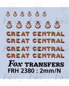 Great Central Loco Lettering & Crests