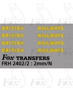 SR - BRITISH RAILWAYS Bulleid Lettering