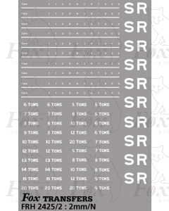 SR Railway Freight Wagon Markings