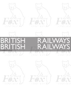 Original LNER style British Railways Lettering (10 inch)