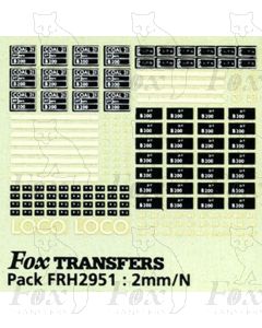 21 ton Coal Wagon Markings