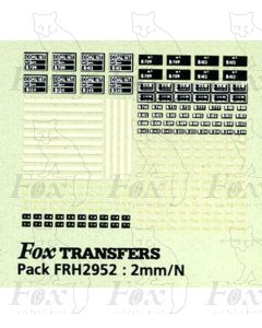 16 ton Mineral/Rivetted Body Wagon Markings