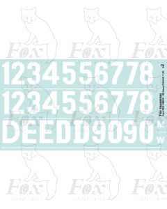 Early Diesel & Electric Livery D/E-Numbering