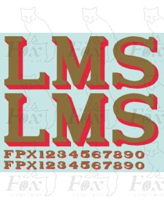 LMS 14 inch lettering 1927-late 1930s