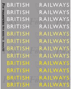 Original LNER style British Railways Lettering