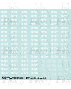 D Numbersets for all named English Electric Type 4 Locos