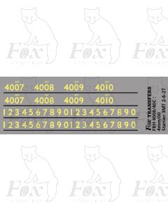 Cabside numbering for Fowler 3MT 2-6-2T locos