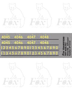 Cabside numbering for Johnson/Fowler 2P 4-4-0 locos