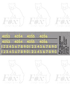 Cabside numbering for Johnson/Fowler 2P 4-4-0 locos