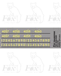 Cabside numbering for Fowler 2P 4-4-0 locos