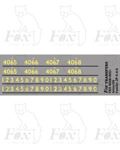 Cabside numbering for Fowler 2P 4-4-0 locos