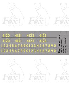 Cabside numbering for Ivatt 2MT 2-6-2T locos