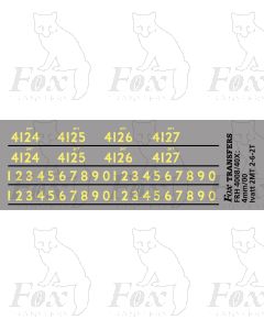 Cabside numbering for Ivatt 2MT 2-6-2T locos