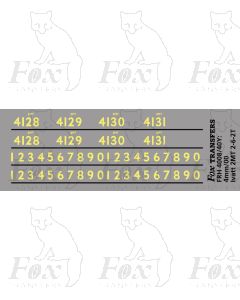Cabside numbering for Ivatt 2MT 2-6-2T locos