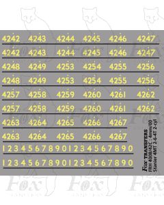 Cabside Numbers for Stanier 4MT 2-6-4T 2-cylinder Class Locos