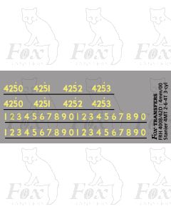 Cabside Numbers for Stanier 4MT 2-6-4T 3-cylinder Class Locos