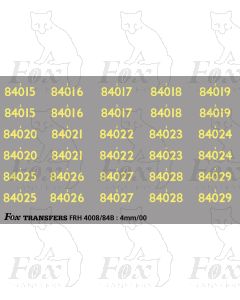 Cabside Numbersets for BR Standards (84015-84029)