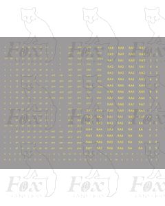 Power Classification & Route Availability Codes cream