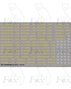 BR British Railways Coach Branding in yellow