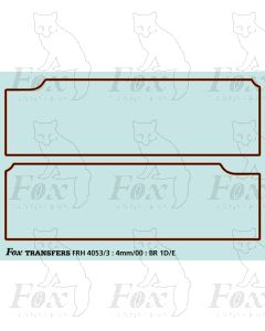 BR1D/E Tender Panels