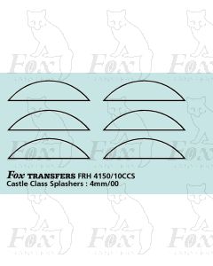 BR/WR Castle Class Splasher Lining Set