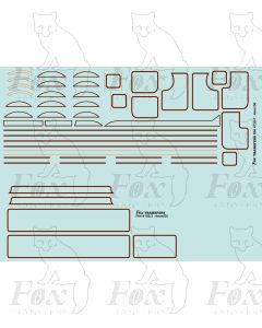 GWR Large Tender Locomotive Lining Set