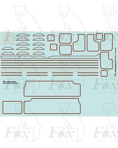 GWR Large Tender Locomotive Lining Set