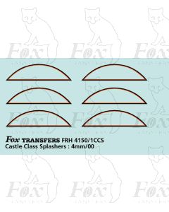 GWR Castle Class Splasher Lining Set