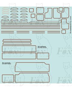 GWR Large Tender Locomotive Lining Set