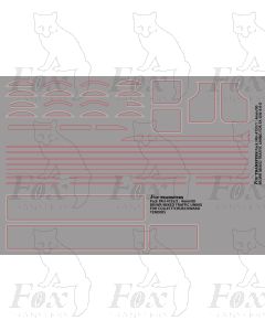 Ex-GW 4-6-0 Engine Lining Set