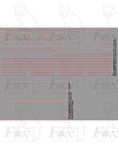 Ex-GW 4-6-0 Engine Lining Set