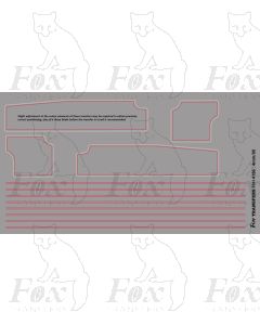 GWR Collett 2-6-2 Classes 31, 41, 51, 61, 81 Tank Locomotive Lining Set