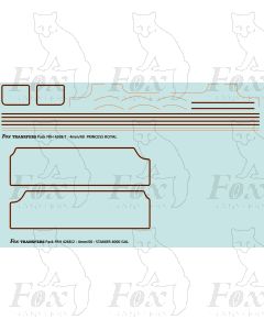 Stanier Pacific Princess Royal Class Locomotive Lining Set