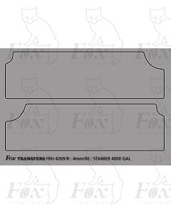 Stanier Tender Lining Only BR Livery 