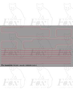 Fairburn Class 4 2-6-4 Tank Lining Set