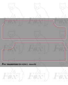 Stanier Black Five Class 5MT Tender Lining